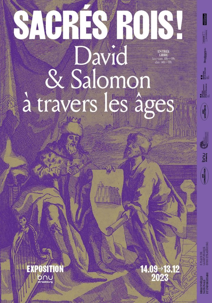 SACRÉS ROIS - DAVID & SALOMON À TRAVERS LES ÂGES - bnu strasbourg - le lieu documentaire