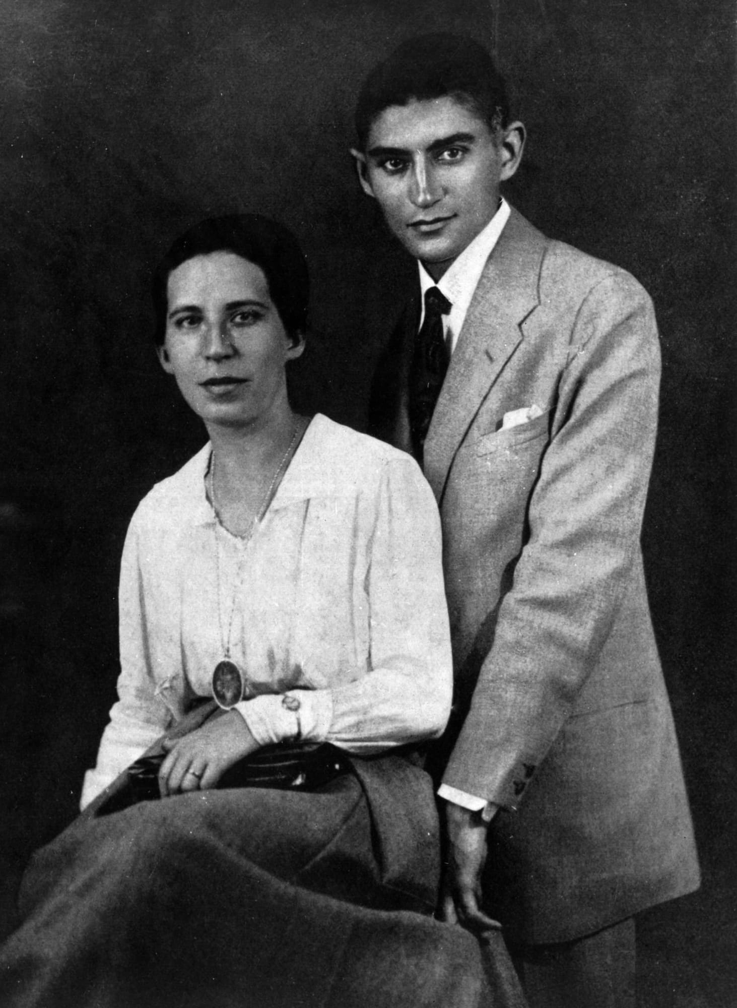 Felice_Bauer_and_Franz_Kafka-FRANZ KAFKA, LETTRES À FELICE ET À MILENA - robert bober - pierre dumayet copie