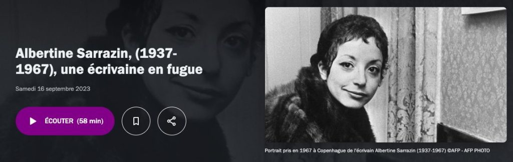 albertine-sarrazin-l_astragale-le-livre-a-l_ecran-le-lieu-documentaire - toute une vie - france culture