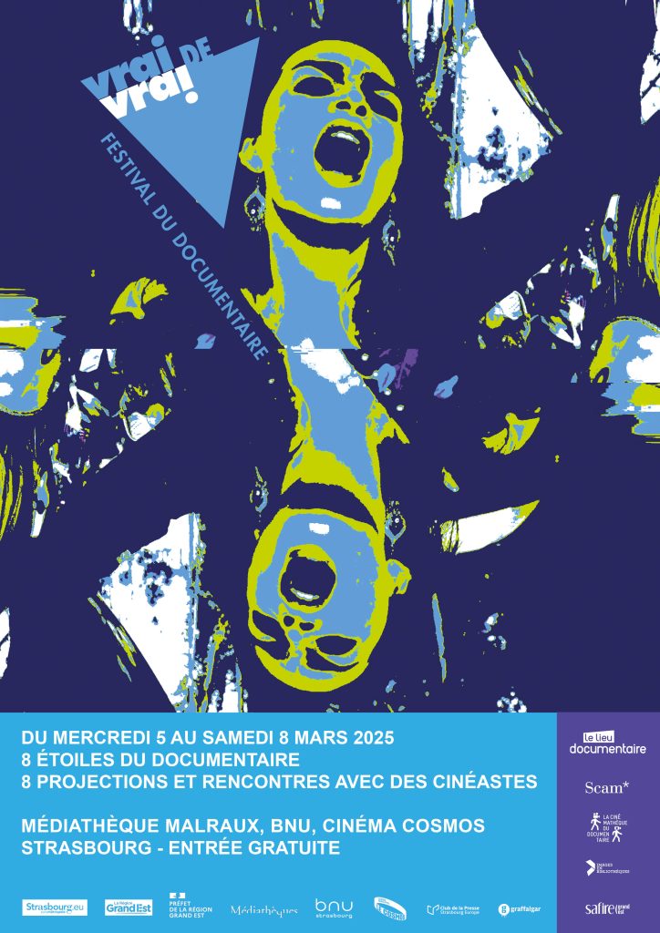 aff verticale Vrai de Vrai festival les etoiles du documentaire 2025 - scam - le lieu documentaire - strasbourg