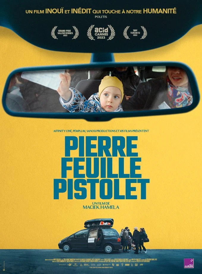 affiche Pierre Feuille Pistolet - in the rearview - Maciek Hamela - le lieu documentaire