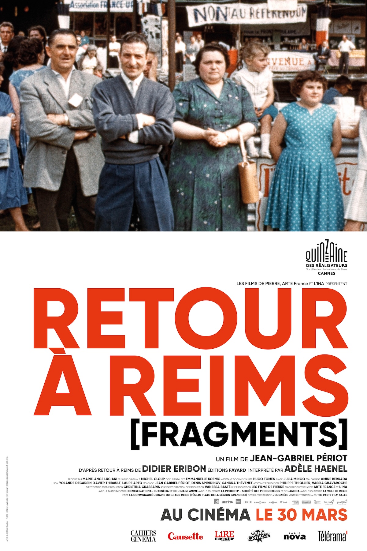 retourareims fragments - jean-gabriel periot - le lieu documentaireAffiche définitive RETOUR À REIMS bassedef